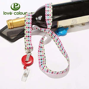 Custom plastic retractable cord reels with lanyard