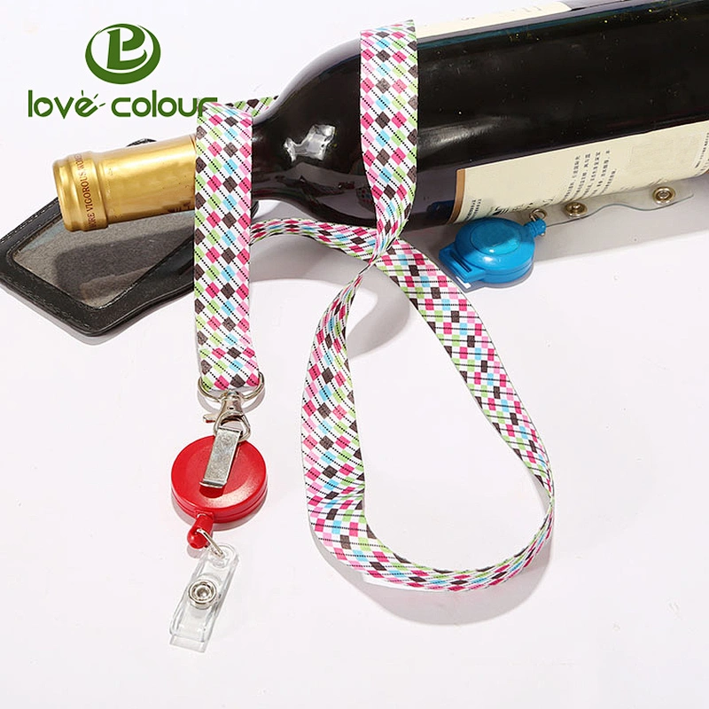 Custom plastic retractable cord reels with lanyard
