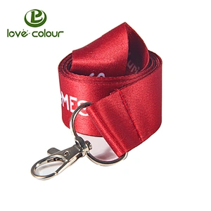 Custom neck lanyard polyester keychains strap