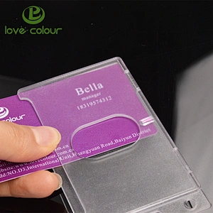 Plastic Badge Two side ID card holder For Office