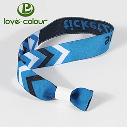 Festival polyester cheap custom fabric event wristbands for sale