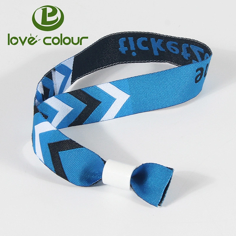 Festival polyester cheap custom fabric event wristbands for sale