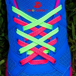 Custom material bright colorful shoelace for sports shoes/ shoes accessories