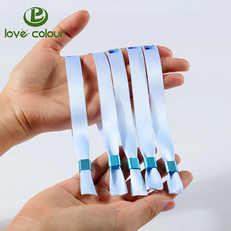 Custom LOGO fabric wristband sublimation polyester print wrist band