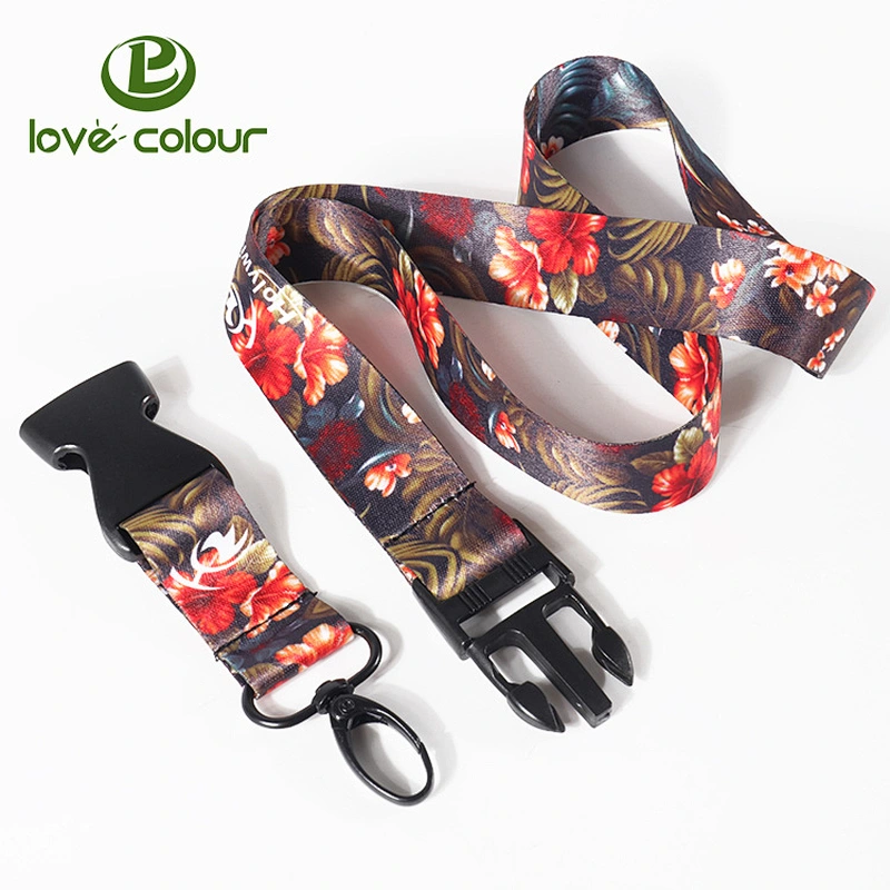 Polyester custom high quality personalised breakaway lanyard supplies