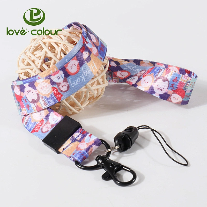 polyester lanyard with cell phone clip for promotion
