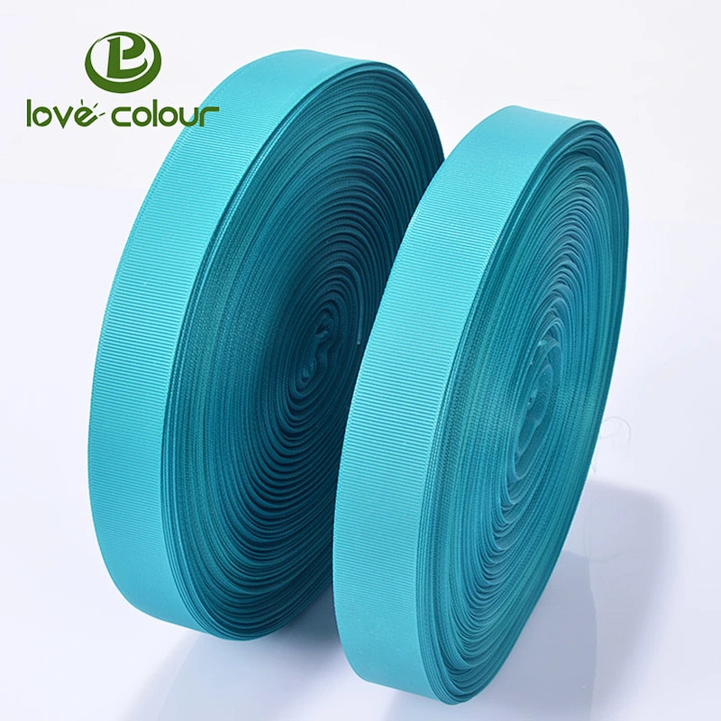 Fashion custom polyester printed grosgrain ribbon from factory