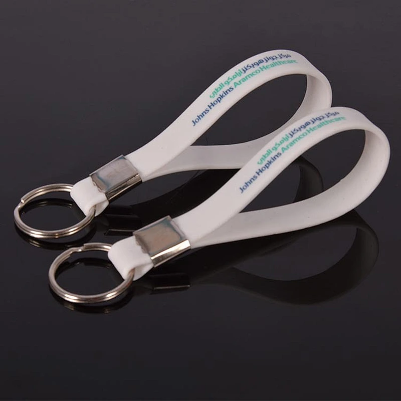 Promotional items cheap silicone wristbands keychain china wholesale