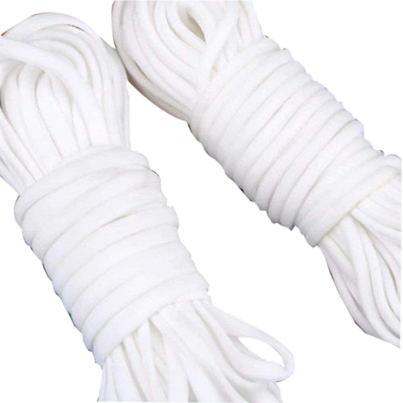 Factory supply white elastic cord for earloop elastic rope band disposable