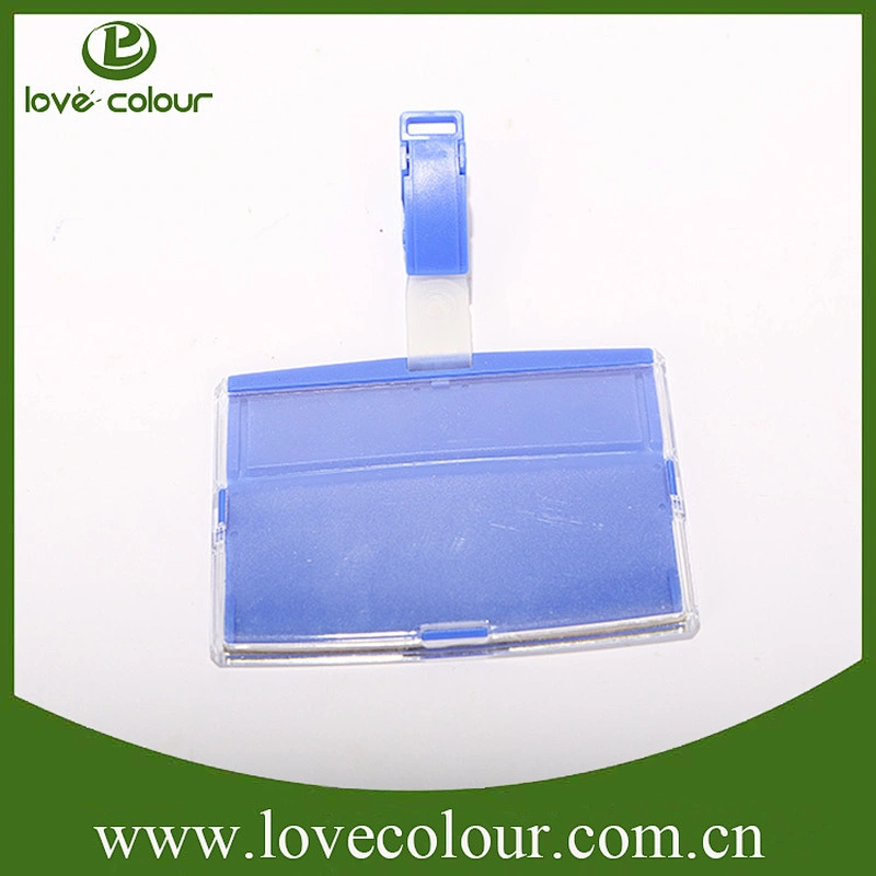 Promotional custom id badge holders hard plastic