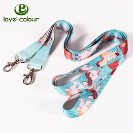 Custom your Logo polyester event printing lanyard strap for card holder