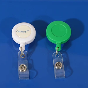Retractable id badge holder bage reel for promotional gift