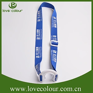 Cute functional polyester lanyard water bottle carrying strap