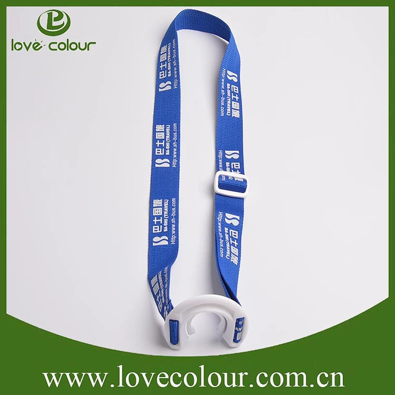 Cute functional polyester lanyard water bottle carrying strap
