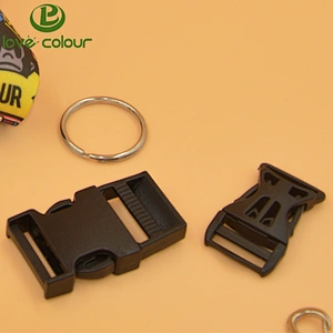 Wholesale plastic adjustable side release buckle for lanyard/strap/bag