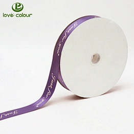 Polyester custom elegant colors gift wrapping printed decorative satin ribbon