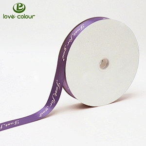 Polyester custom elegant colors gift wrapping printed decorative satin ribbon
