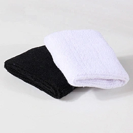 Factory cheap custom bulk embroider wrist sweatband for promotional gift