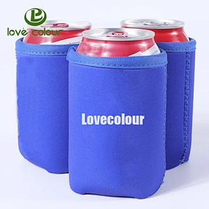 Custom imprint neoprene cover for a beer can