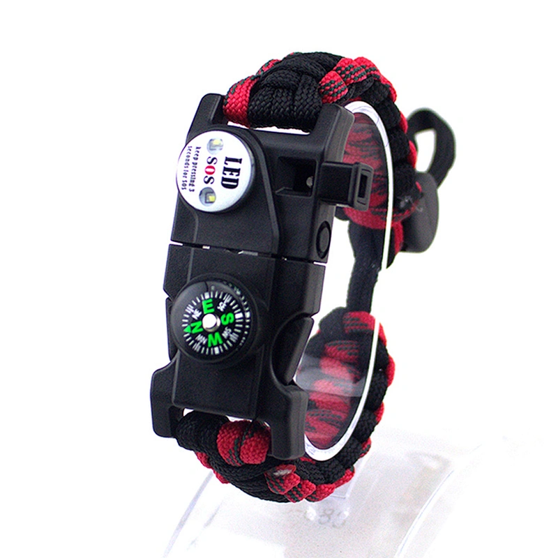 Functional Emergency Survival Tactical Bracelets for Camping Climbing Theme Party Outdoor Activities Favor