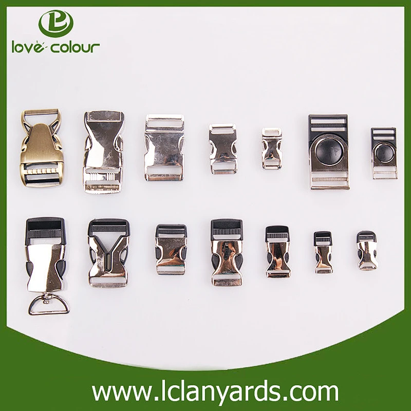 Eco-friendly black plastic safety buckle for lanyard