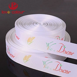 Popular custom various colors grosgrain packing ribbon for festival decoration