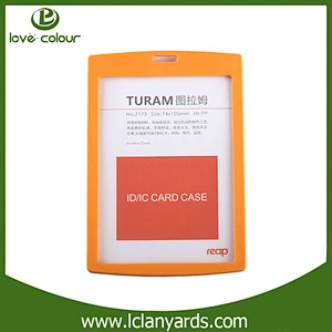 Wholesale Eco-friendly material id card holder fancy name badge card holder