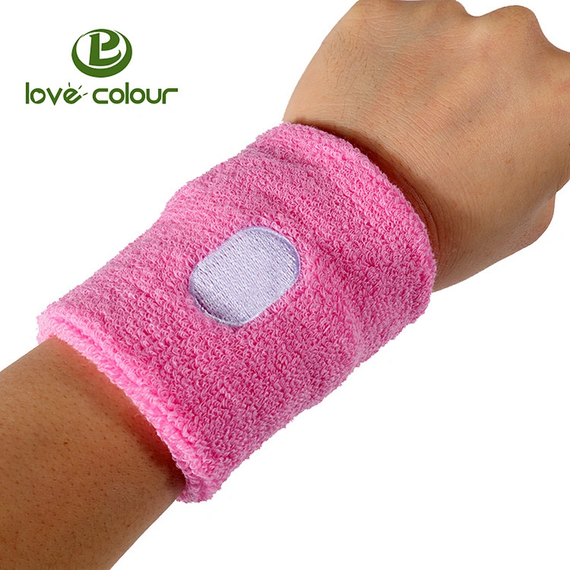 Custom Unisex Flexible Cotton Sweatband Sports Wrist Sweat Band
