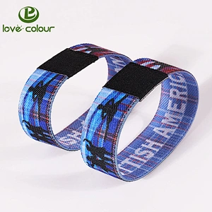 Custom Polyester Stretchy Soft RFID NFC Elastic Wrist band For Events