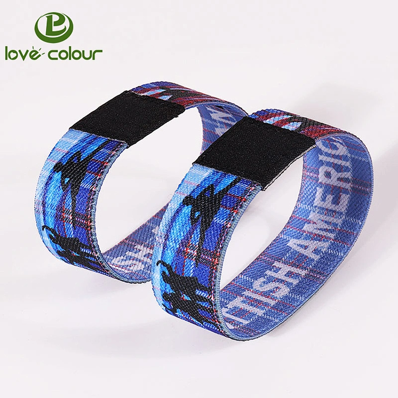Custom Polyester Stretchy Soft RFID NFC Elastic Wrist band For Events