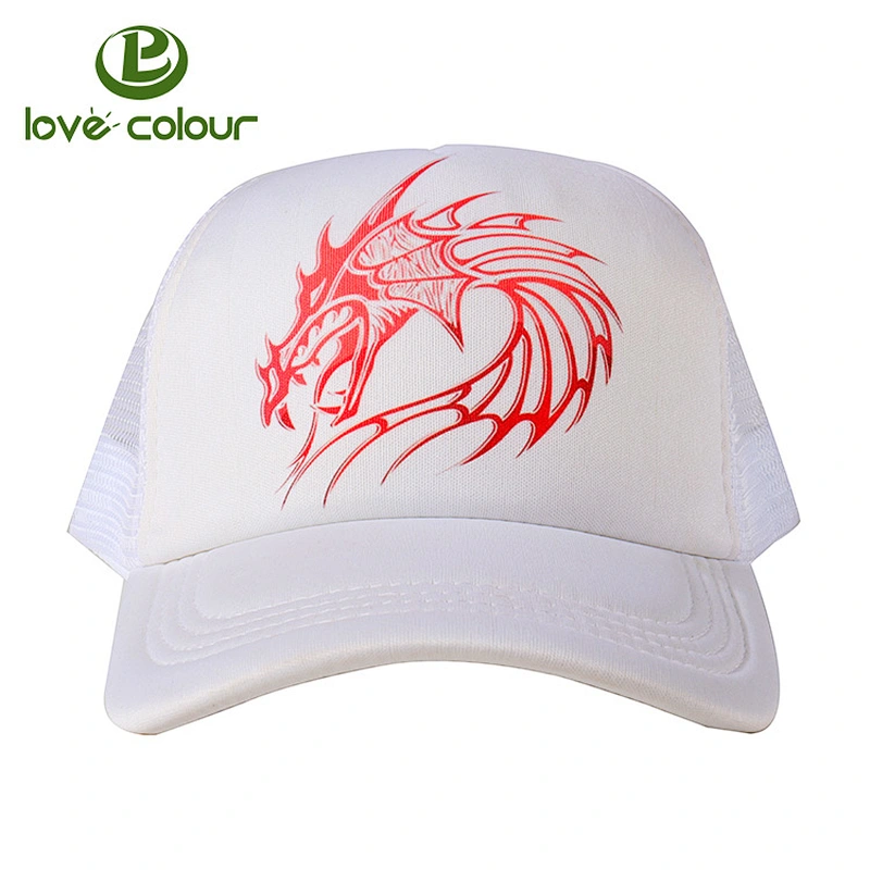 Cheap Custom Printing White Mesh Trucker Cap from Factory