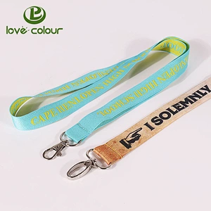 High Quality Polyester Material Thick Jacquard Woven Lanyard