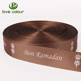 Custom 20mm/25mm/38mm/50mm polyester grosgrain printing webbing