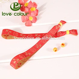 Popular custom polyester cool wristband woven as promotional gifts for teenagers