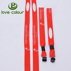 Custom festival polyester event wristband bracelet