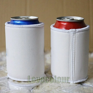 Custom Green Color Different Shape Neoprene Beer Bottle Can Cooler Bag Sleeve