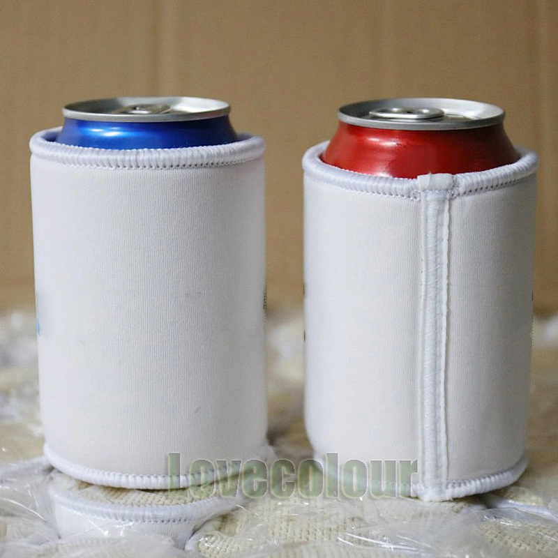 Custom Green Color Different Shape Neoprene Beer Bottle Can Cooler Bag Sleeve