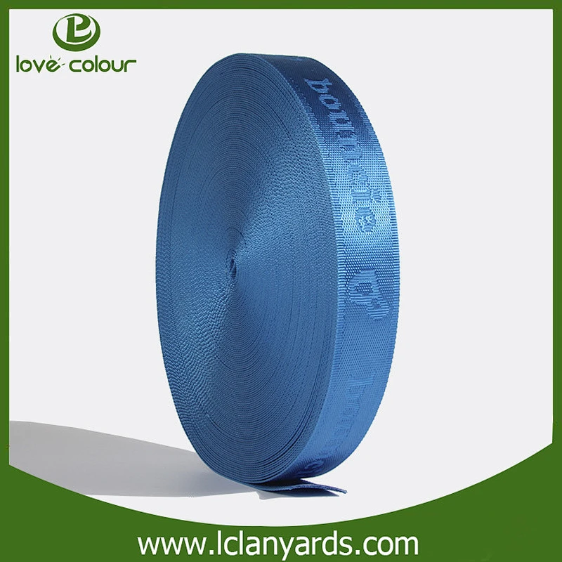 Good quality Jacquard tape nylon webbing with custom logo