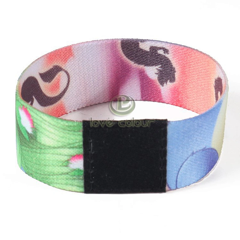Factory custom fabric elastic wristband for promotion