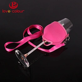 Promotional Neoprene glass holder Insulated Wine glass cooler sleeve