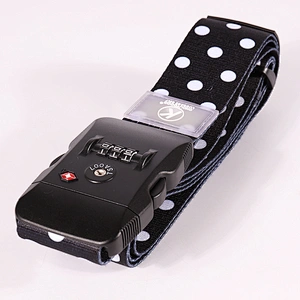 New Custom Polyester Durable Combination Luggage Strap Belt With Lock For Travel