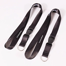 Hot product sublimation plain black keyring lanyard for events