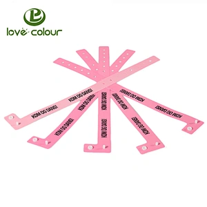 Wholesale custom printed one time vinyl wristband as ticket