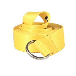 Custom Pure Yellow Color Rope Lanyard Strap with Keyring
