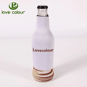 Custom blank solid color neoprene bottle holder sleeve