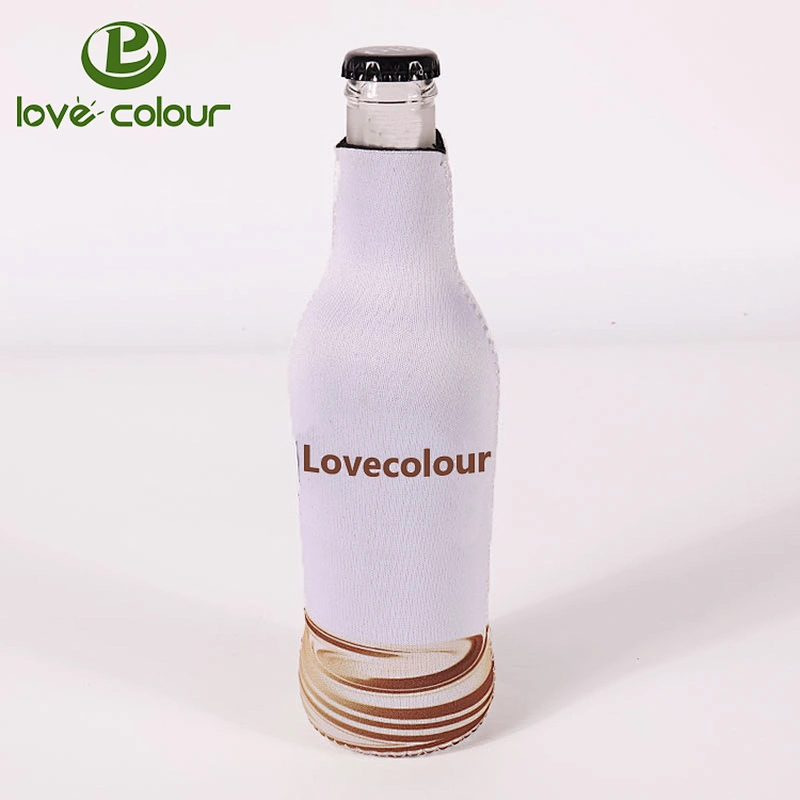 Custom blank solid color neoprene bottle holder sleeve