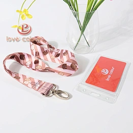 Fashion custom promotional lanyard with id card holder for sport team