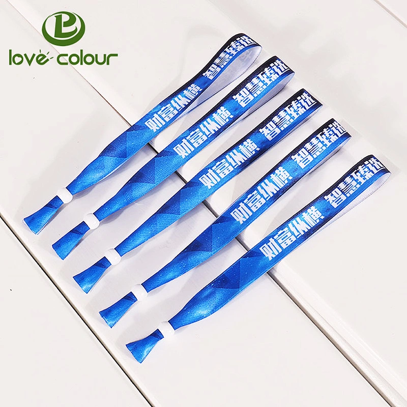 Customized polyester hand bands sublimation satin wristband