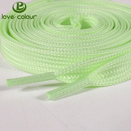 Guangzhou manufacturer customized rainbow shoelaces glow in the dark