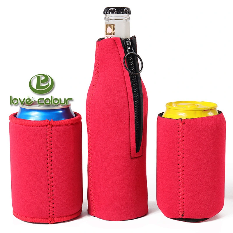 Custom 330ml beer bottle can cooler printed wedding neoprene stubby cooler
